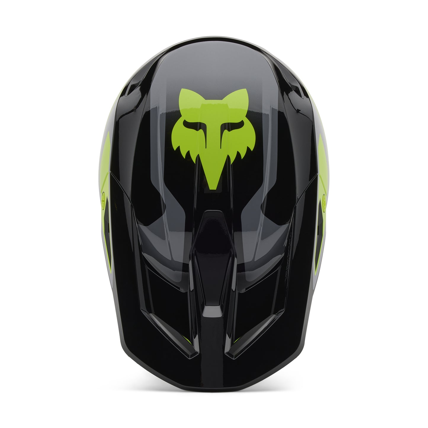 Fox MX25 V1 Lean Helmet - Grey / Yellow