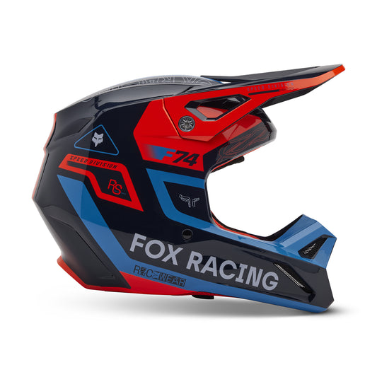 Fox MX25 V1 Race Spec Helmet - Navy / Orange