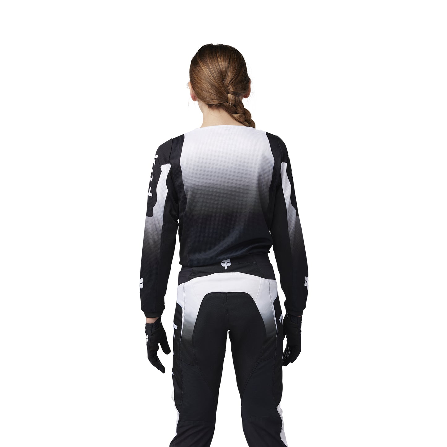 Fox MX25 Youth 180 Lean Jersey - Black / White