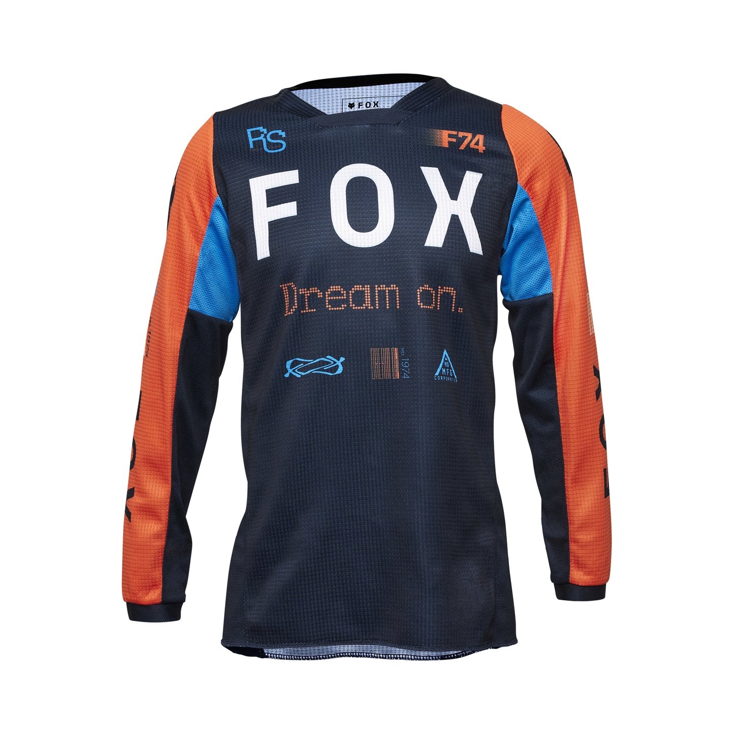 Fox MX25 Youth 180 Race Spec Jersey Navy Orange