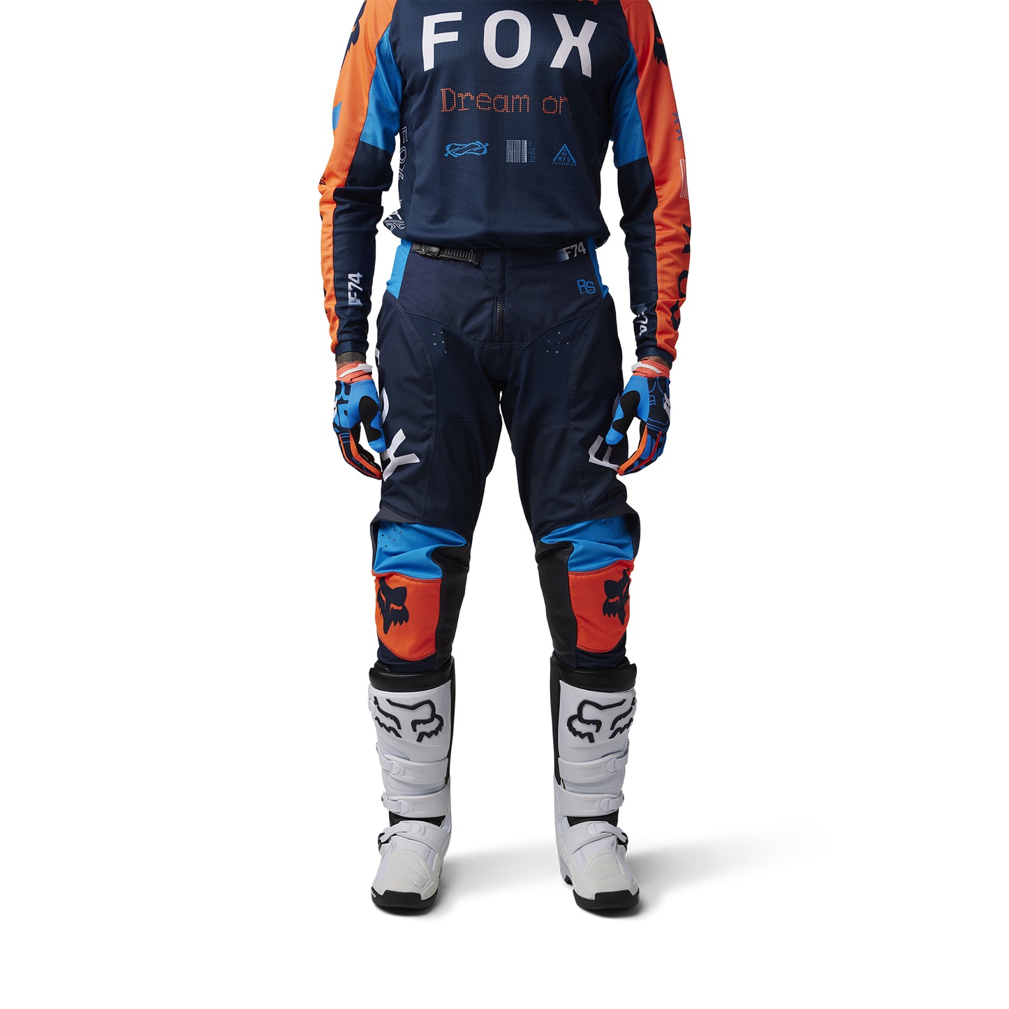 Fox MX25 180 Race Spec Pants Navy Orange