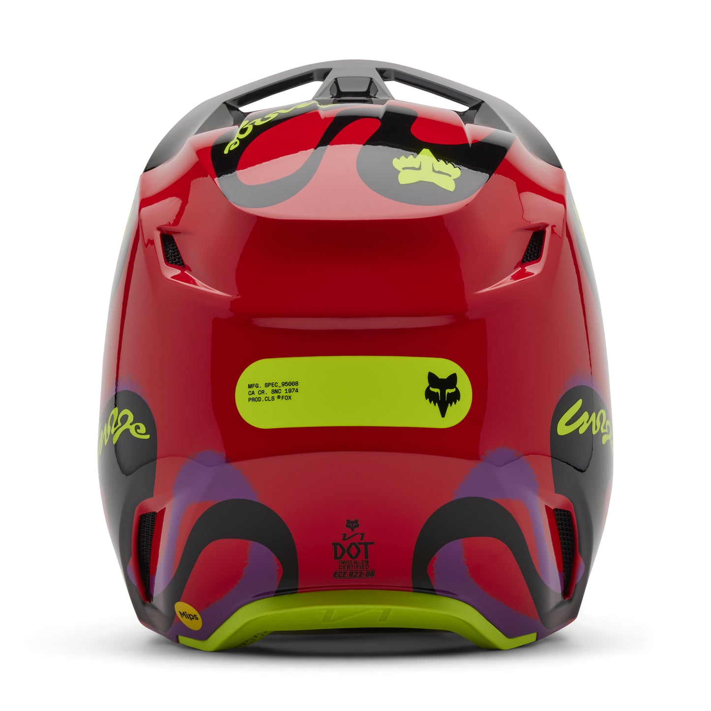 Fox MX25 V1 Emotion Helmet - Red