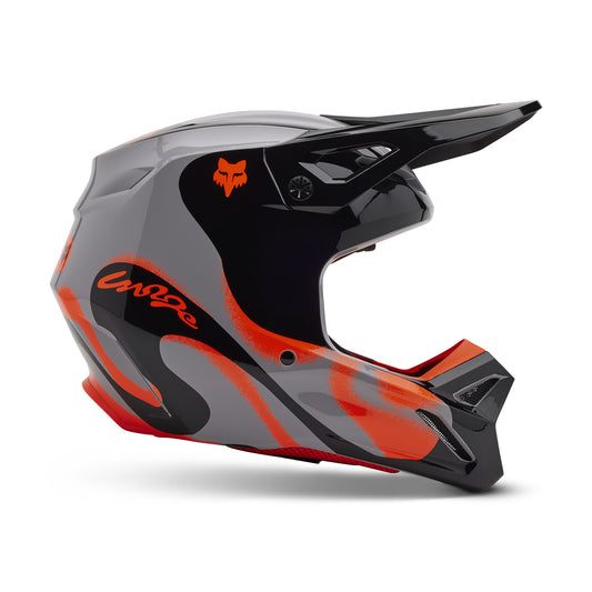 Fox MX25 V1 Emotion Helmet - Grey