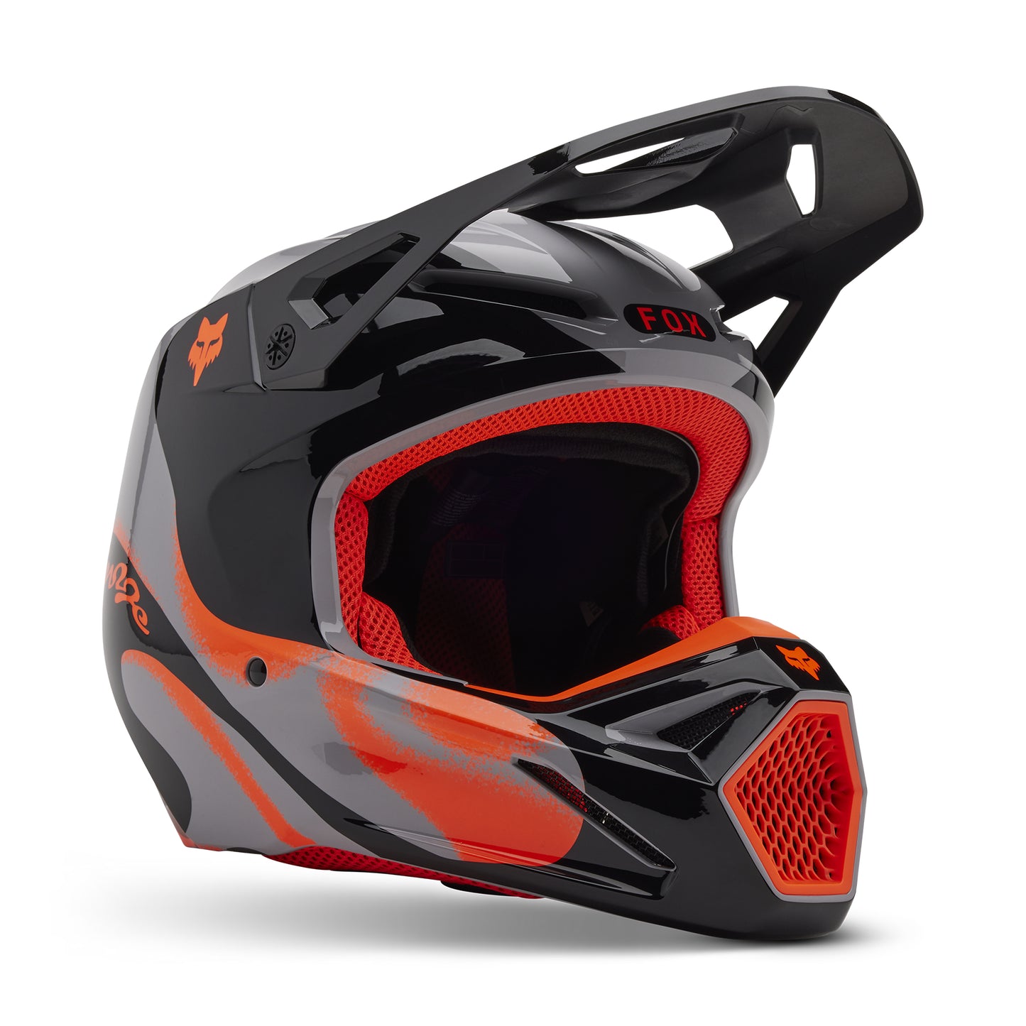 Fox MX25 V1 Emotion Helmet - Grey
