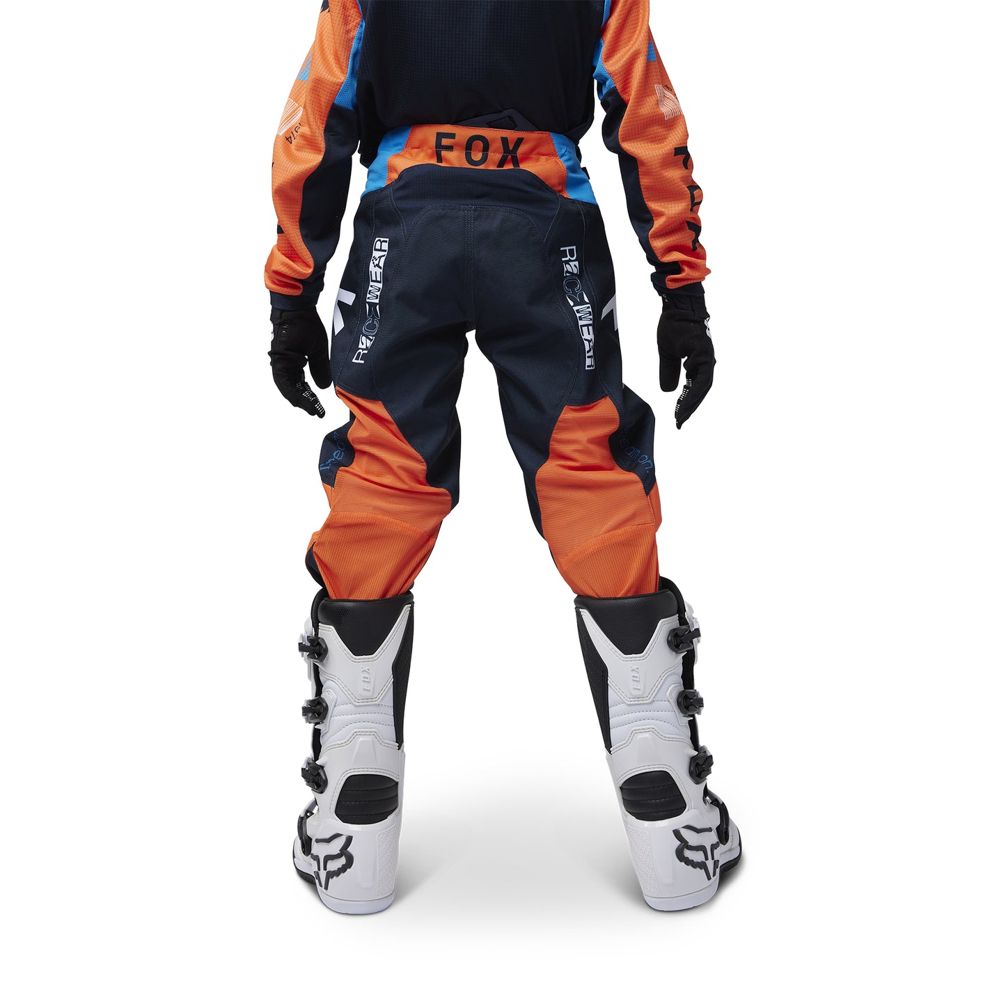 Fox MX25 Youth 180 Race Spec Pants Navy Orange