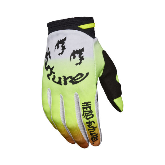 Fox MX25.5 180 Hello Future Gloves - White Yellow