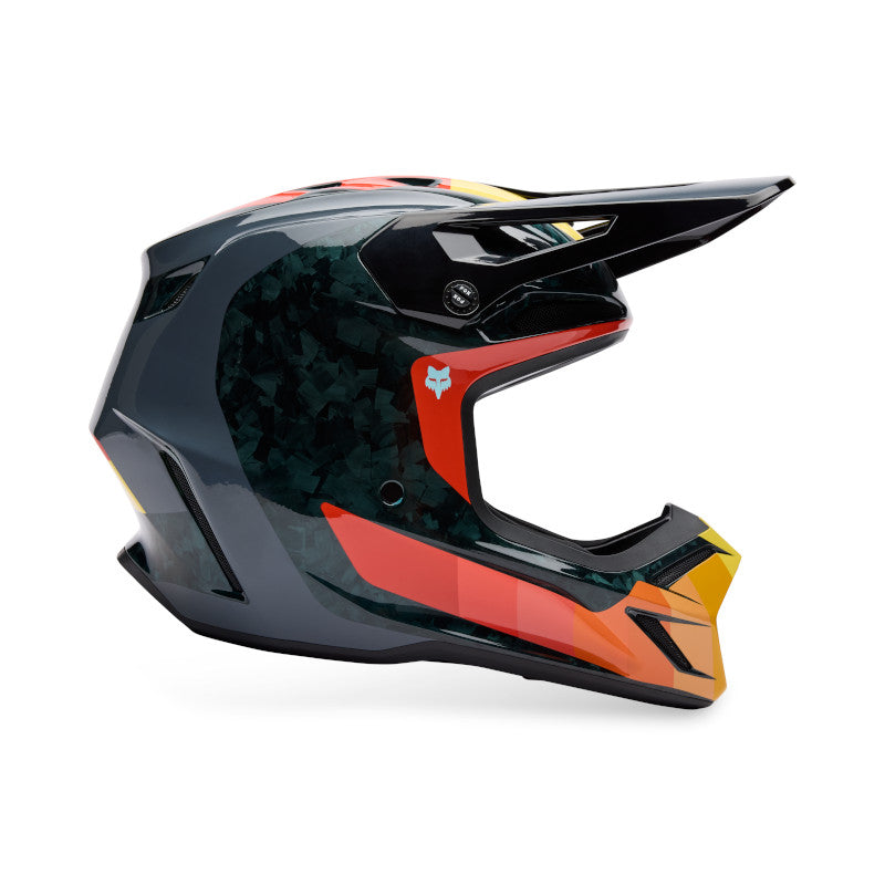 Fox MX25.5 V3 RS Grid Helmet - Black / Orange