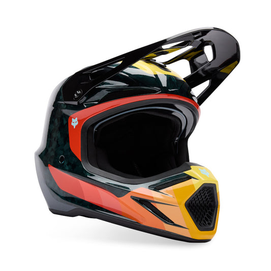 Fox MX25.5 V3 RS Grid Helmet - Black / Orange