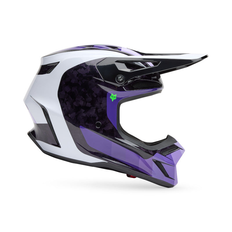 Fox MX25.5 V3 RS Grid Helmet - Black / Purple