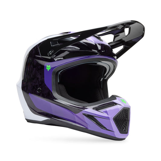 Fox MX25.5 V3 RS Grid Helmet - Black / Purple