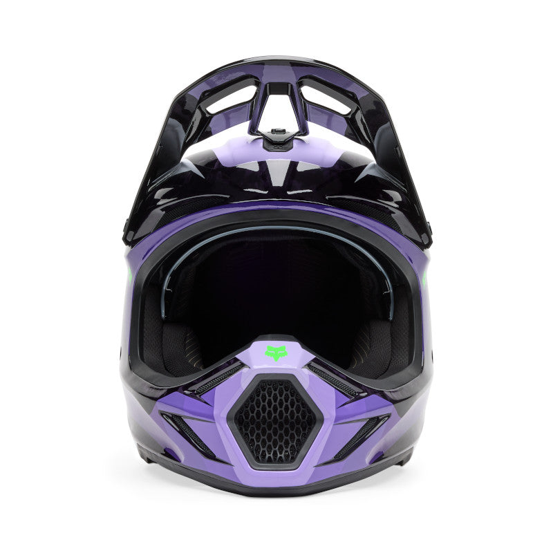 Fox MX25.5 V3 RS Grid Helmet - Black / Purple