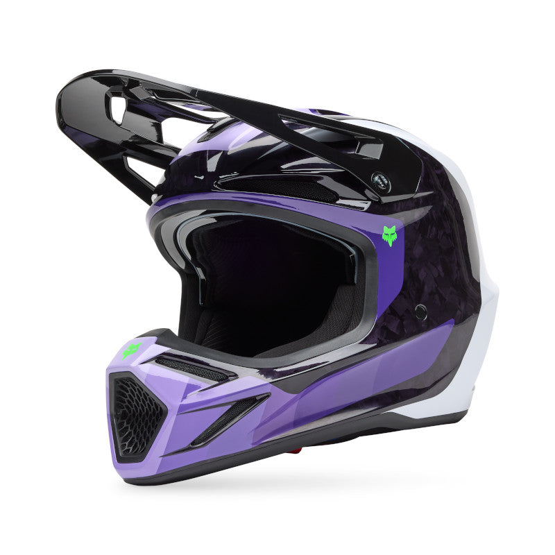 Fox MX25.5 V3 RS Grid Helmet - Black / Purple