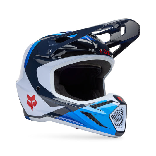 Fox MX25.5 V3 Fade Helmet - White Blue