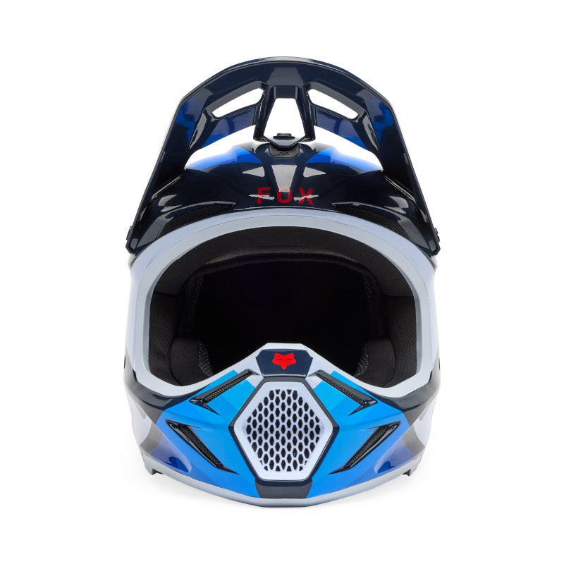 Fox MX25.5 V3 Fade Helmet - White Blue