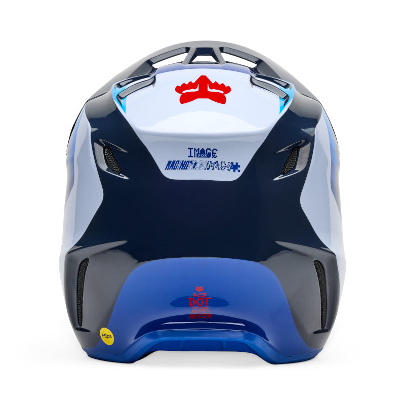 Fox MX25.5 V3 Fade Helmet - White Blue
