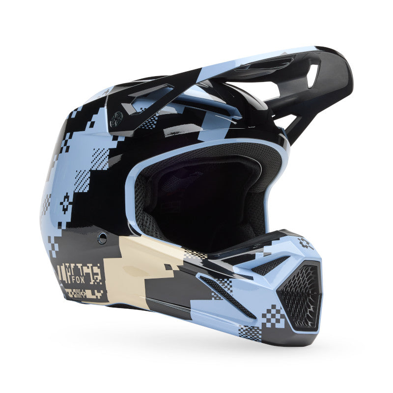 Fox MX25.5 V1 Digi Image Helmet - Black / Blue