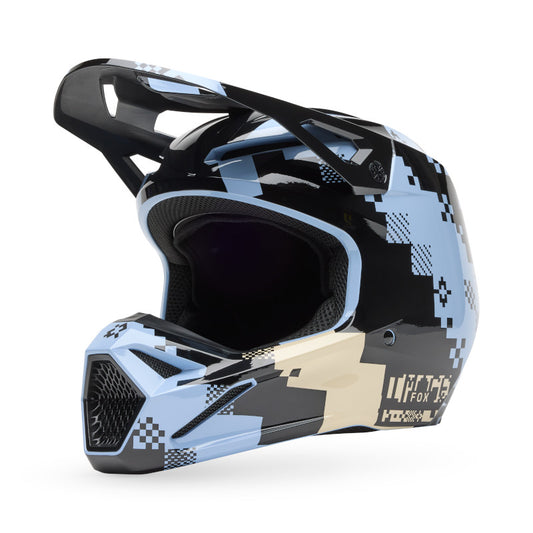 Fox MX25.5 V1 Digi Image Helmet - Black / Blue