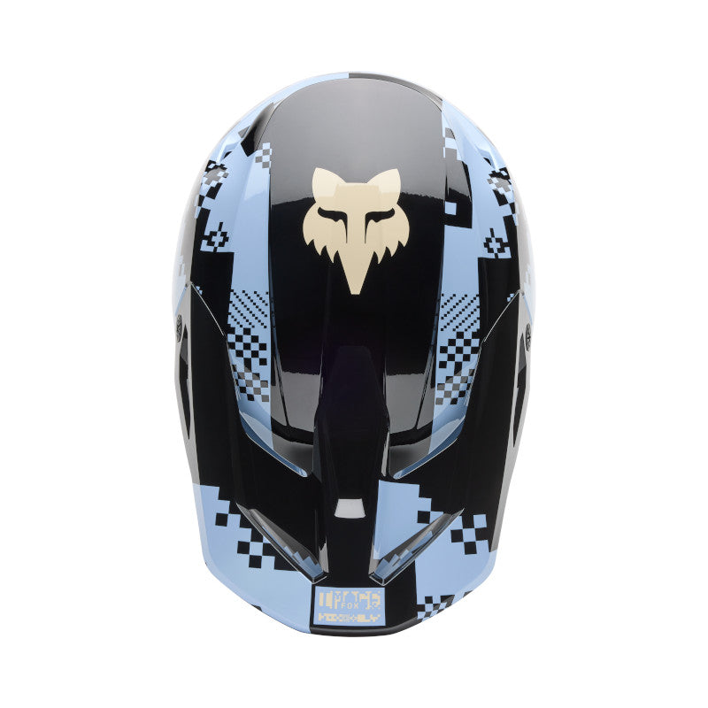 Fox MX25.5 V1 Digi Image Helmet - Black / Blue