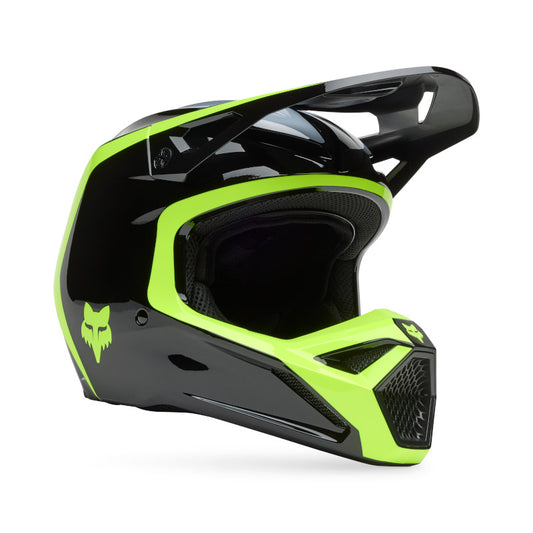Fox MX25.5 V1 Flow Helmet - Black Yellow