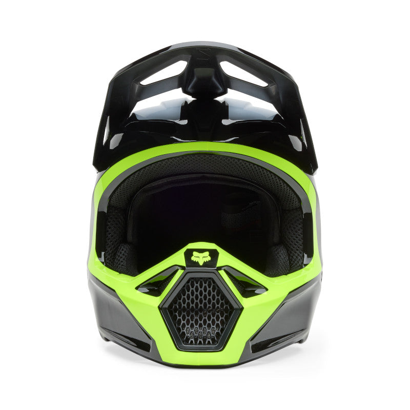 Fox MX25.5 V1 Flow Helmet - Black Yellow