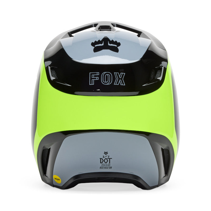Fox MX25.5 V1 Flow Helmet - Black Yellow