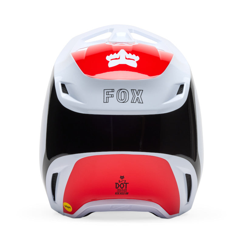 Fox MX25.5 V1 Flow Helmet - White Red
