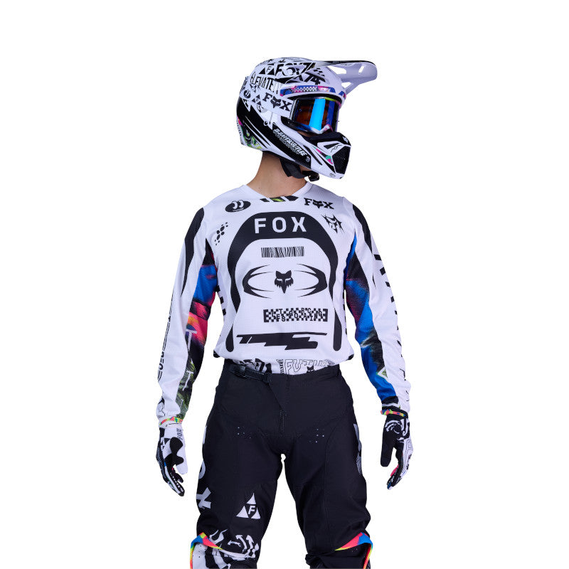 Fox MX26 180 Image Cosmo Jersey - White / Black
