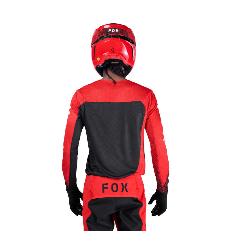 Fox MX26 Flexair Fracture Jersey - Fluro Red
