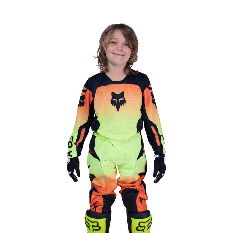 Fox MX26 Youth 180 Shield Jersey - Fluro Yellow