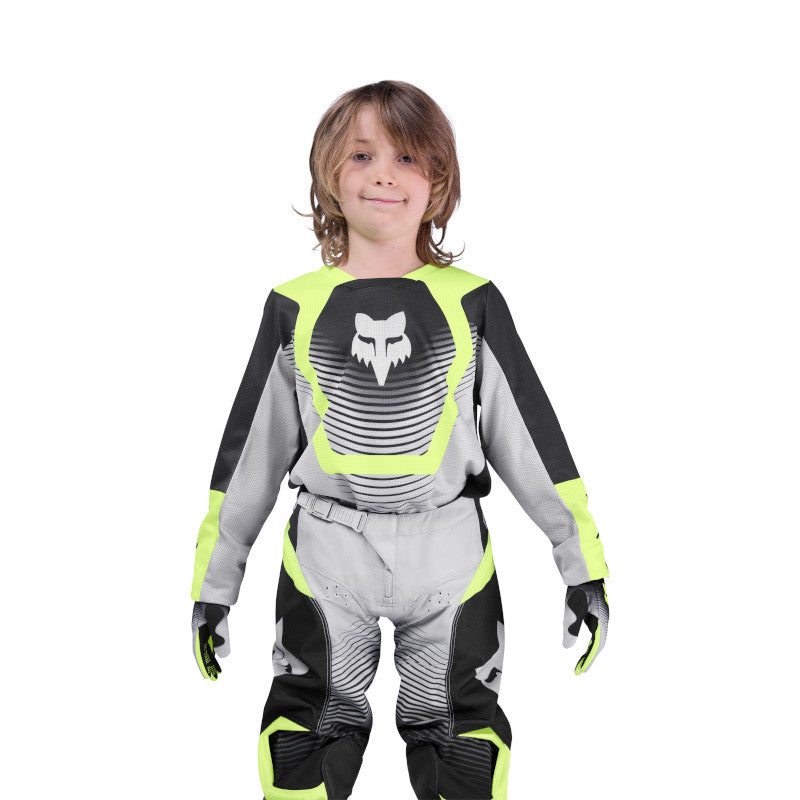 Fox MX26 Youth 180 Collect Jersey - Grey / Yellow