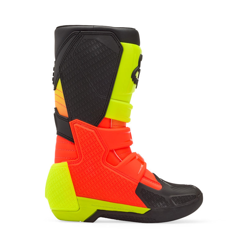 Fox Youth Comp Boots - Orange / Yellow