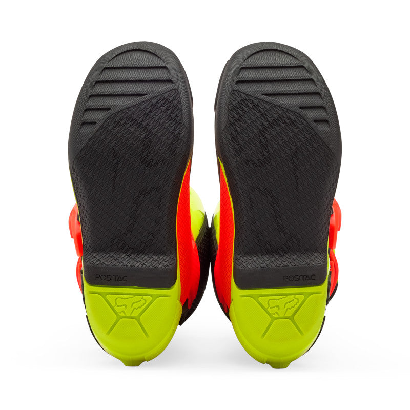 Fox Youth Comp Boots - Orange / Yellow