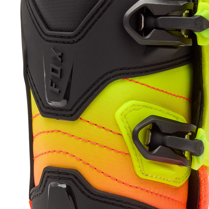Fox Youth Comp Boots - Orange / Yellow