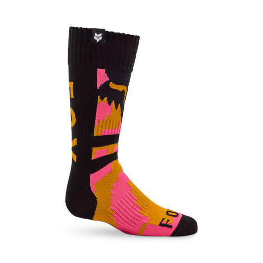 Fox MX26 Youth 180 Kairos Socks - Orange / Pink