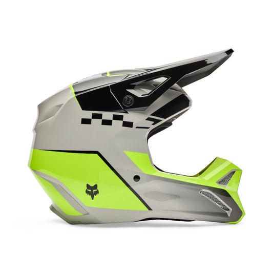 Fox V1 Collect Helmet - Grey / Yellow