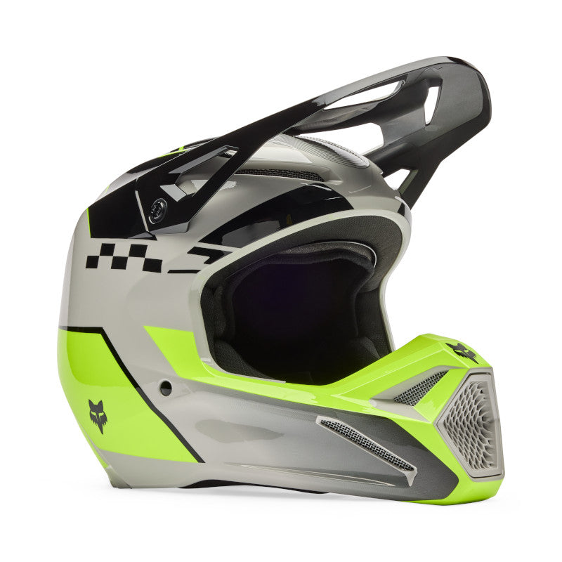Fox V1 Collect Helmet - Grey / Yellow