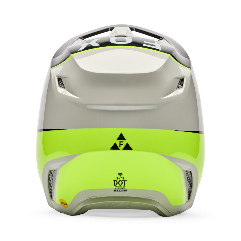 Fox V1 Collect Helmet - Grey / Yellow