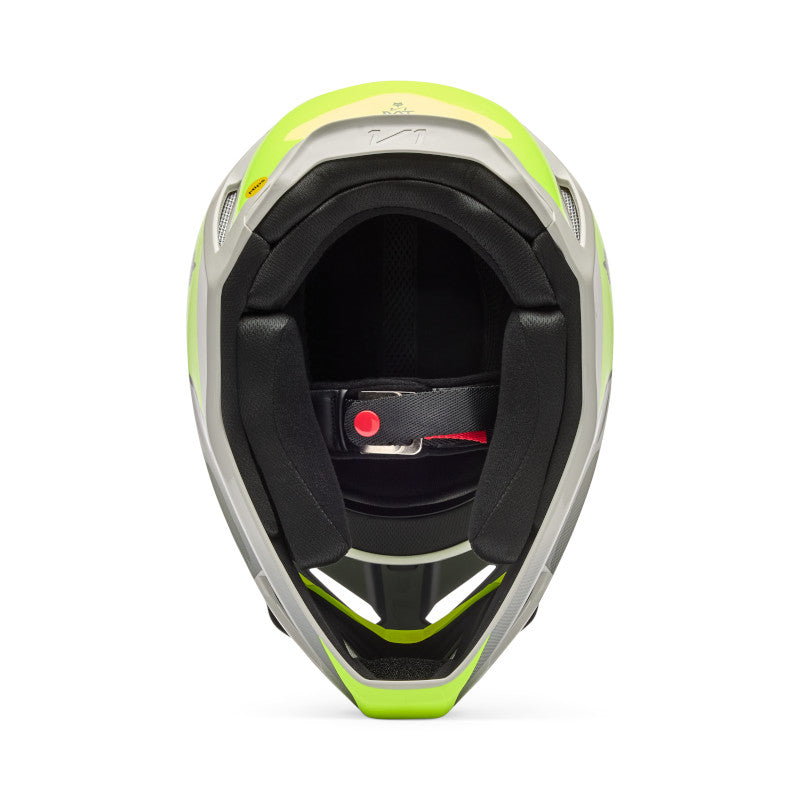 Fox V1 Collect Helmet - Grey / Yellow