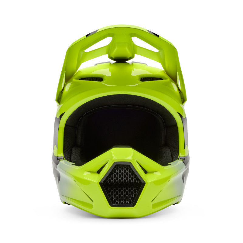 Fox V1 Shield Helmet - Fluro Yellow