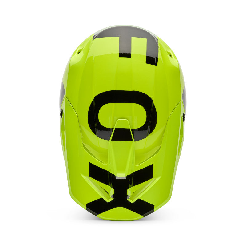 Fox V1 Shield Helmet - Fluro Yellow