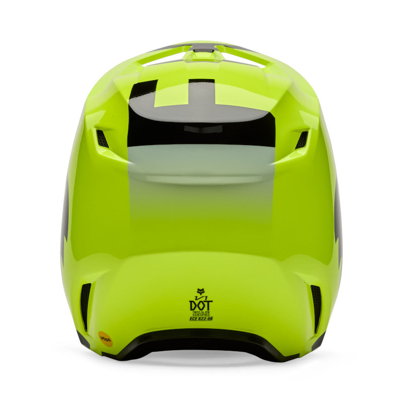 Fox V1 Shield Helmet - Fluro Yellow