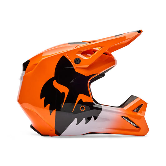 Fox V1 Shield Helmet - Fluro Orange