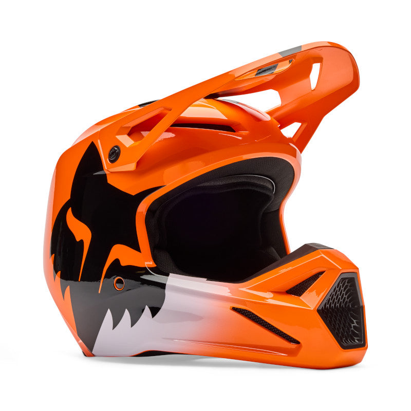 Fox V1 Shield Helmet - Fluro Orange