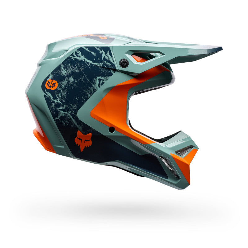 Fox MX26 V1 Image Print Helmet - Blue / Orange