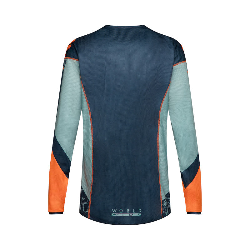 Fox MX26 180 Image Print Jersey - Blue / Orange