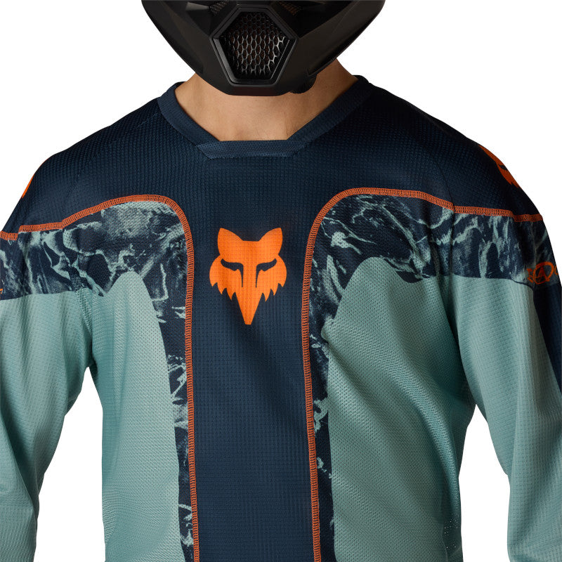 Fox MX26 180 Image Print Jersey - Blue / Orange