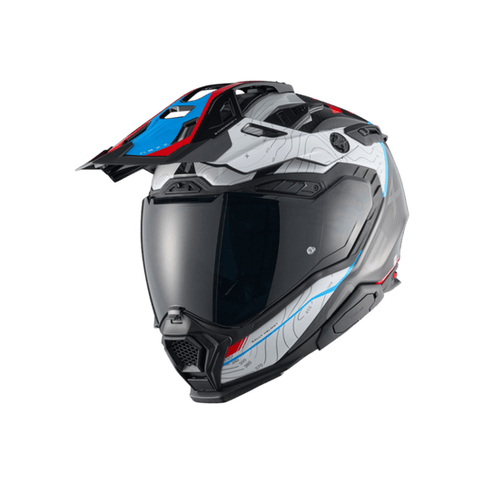 NEXX X.WED3 FURKA Adventure Helmet - Red / Blue