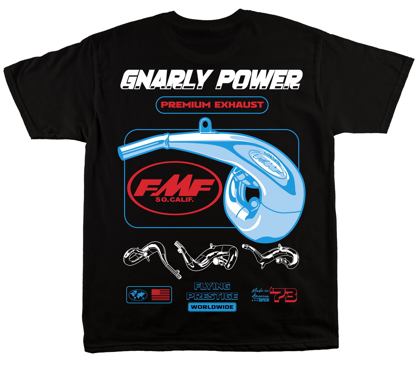 FMF Gnarly Power Tee - Black