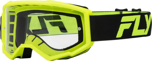 Fly Youth Focus Goggles - Black Hi-Vis