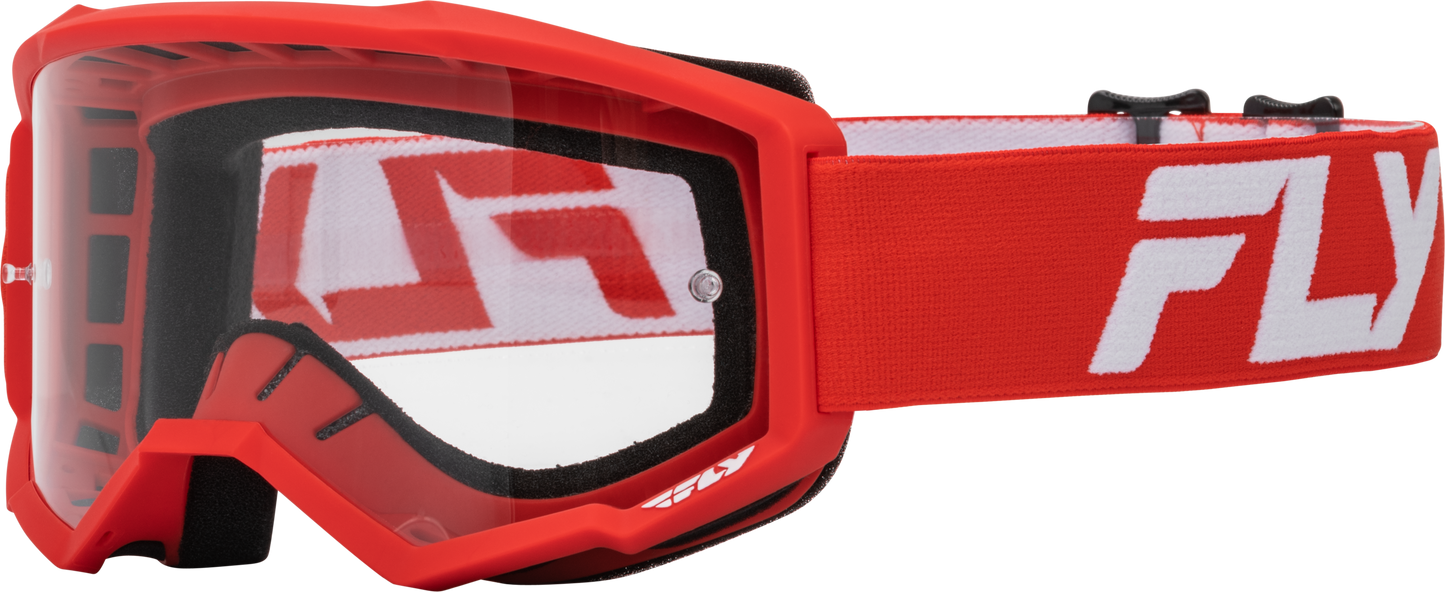 Fly Focus Goggles Red White